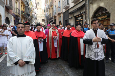 Imágenes de la procesión de San Fermín 2023