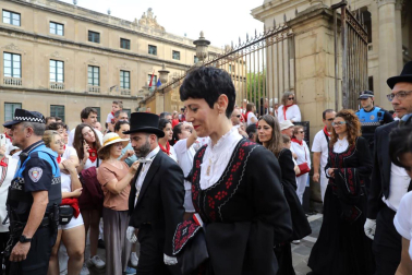 Imágenes de la procesión de San Fermín 2023