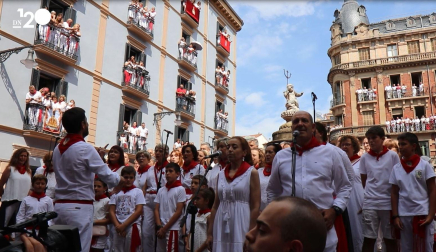 Vídeo de la jota a San Fermín en la plazuela del Consejo