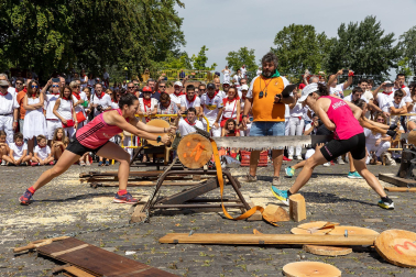 Fotos de la primera jornada de Herri Kirolak de los Sanfermines 2023.