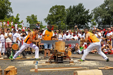 Fotos de la primera jornada de Herri Kirolak de los Sanfermines 2023.