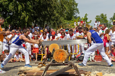 Fotos de la primera jornada de Herri Kirolak de los Sanfermines 2023.