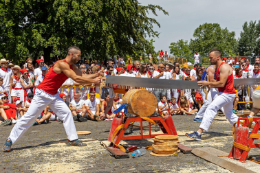 Fotos de la primera jornada de Herri Kirolak de los Sanfermines 2023.