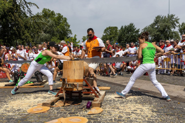 Fotos de la primera jornada de Herri Kirolak de los Sanfermines 2023.