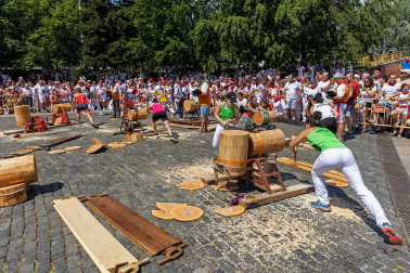 Fotos de la primera jornada de Herri Kirolak de los Sanfermines 2023.