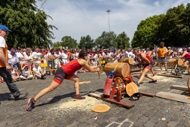 Fotos de la primera jornada de Herri Kirolak de los Sanfermines 2023.