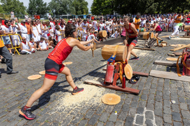 Fotos de la primera jornada de Herri Kirolak de los Sanfermines 2023.