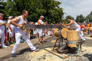 Fotos de la primera jornada de Herri Kirolak de los Sanfermines 2023.