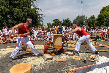Fotos de la primera jornada de Herri Kirolak de los Sanfermines 2023.