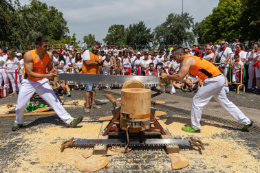 Fotos de la primera jornada de Herri Kirolak de los Sanfermines 2023.