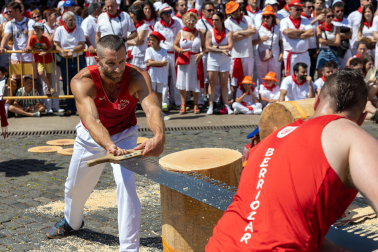 Fotos de la primera jornada de Herri Kirolak de los Sanfermines 2023.