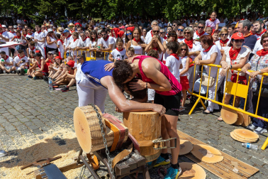 Fotos de la primera jornada de Herri Kirolak de los Sanfermines 2023.