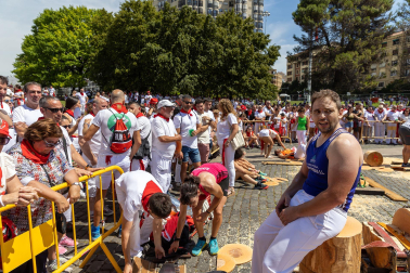 Fotos de la primera jornada de Herri Kirolak de los Sanfermines 2023.