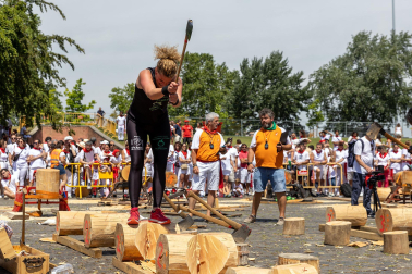Fotos de la primera jornada de Herri Kirolak de los Sanfermines 2023.