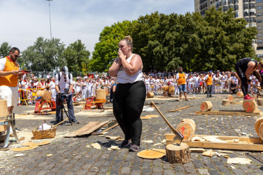 Fotos de la primera jornada de Herri Kirolak de los Sanfermines 2023.