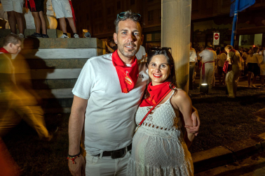 Público asistente a los fuegos artificiales del sábado 8 de julio