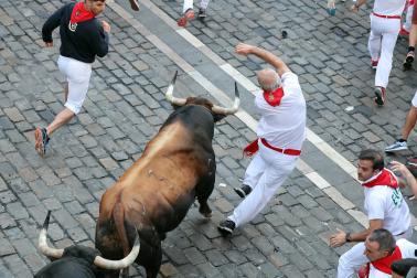 Cuarto encierro de San Fermín.