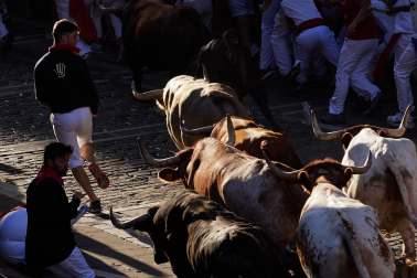 Plaza del Ayuntamiento, cuarto encierro.