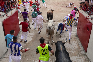 Entrada a la Plaza de Toros, cuarto encierro.