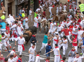 Plaza del Ayuntamiento, cuarto encierro.