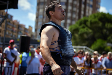 Fotos de la jornada de herri kirol este 13 de julio de los Sanfermines de 2023.