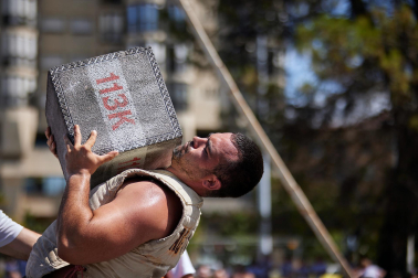 Fotos de la jornada de herri kirol este 13 de julio de los Sanfermines de 2023.