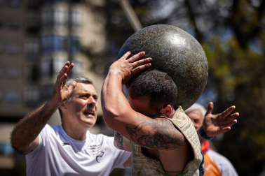 Fotos de la jornada de herri kirol este 13 de julio de los Sanfermines de 2023.