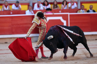 ANDRÉS ROCA REY, en la séptima corrida de la Feria del Toro de San Fermín 2023./