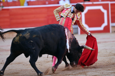 ANDRÉS ROCA REY, en la séptima corrida de la Feria del Toro de San Fermín 2023./