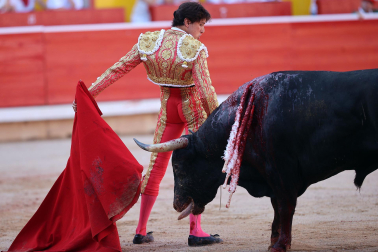 ANDRÉS ROCA REY, en la séptima corrida de la Feria del Toro de San Fermín 2023./
