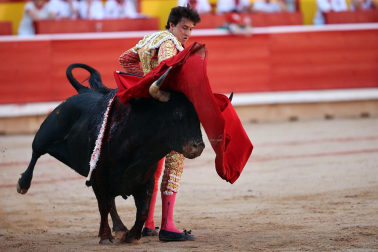 ANDRÉS ROCA REY, en la séptima corrida de la Feria del Toro de San Fermín 2023./