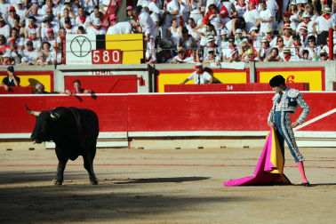 TOMÁS RUFO, en la séptima corrida de la Feria del Toro de San Fermín 2023./