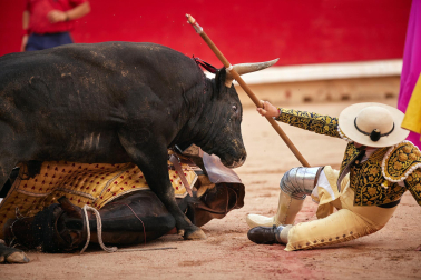 Fotos de la octava y última corrida de la Feria de San Fermín./