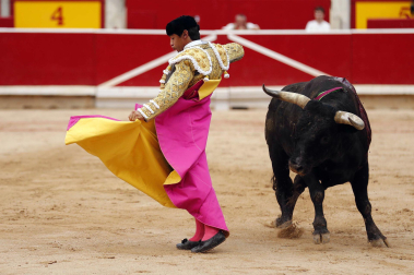 Fotos de la octava y última corrida de la Feria de San Fermín./