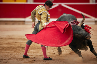 Fotos de la octava y última corrida de la Feria de San Fermín./