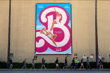 Fotos del estreno de la película 'Barbie' en Madrid.