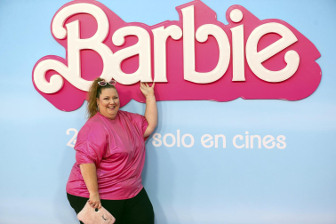Fotos del estreno de la película 'Barbie' en Madrid.