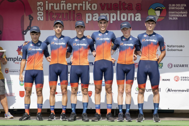 Presentación de equipos participantes en la Vuelta a Pamplona