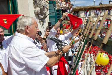 Fotos de las fiestas del cohete de Tudela./ Blanca Aldanondo