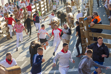 Imágenes del segundo encierro de las fiestas de Tudela 2023