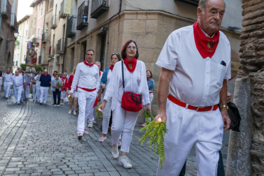 Fotos de la procesión de Santa Ana 'La Vieja' en fiestas de Tudela 2023.