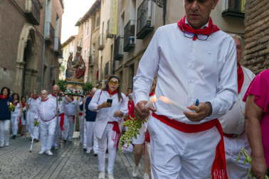 Fotos de la procesión de Santa Ana 'La Vieja' en fiestas de Tudela 2023.