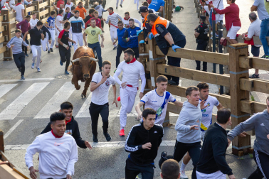 Imagen del cuarto encierro de las fiestas de Tudela