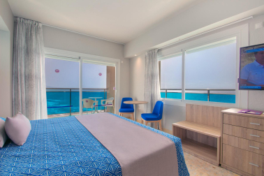 Vistas al mar desde una de las habitaciones del Hotel Servigroup Koral Beach (Oropesa del Mar)