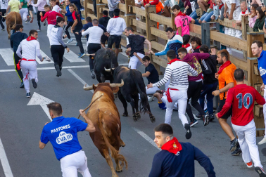 Imagen del cuarto encierro de las fiestas de Tudela