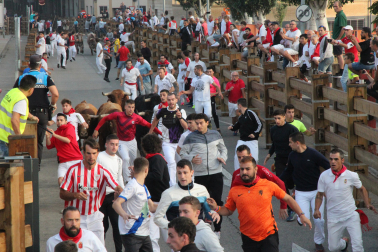 Imagen del cuarto encierro de las fiestas de Tudela