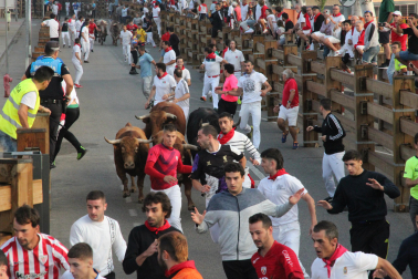 Imagen del cuarto encierro de las fiestas de Tudela