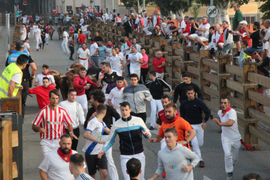 Imagen del cuarto encierro de las fiestas de Tudela