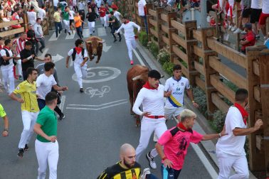 Imagen del cuarto encierro de las fiestas de Tudela