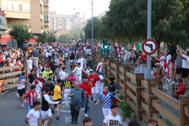 Imagen del cuarto encierro de las fiestas de Tudela